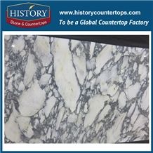 Historystone China Arabescato White/Galala White Marble Alabs,Widely Used in Building/Garden/Landscape for Floor/Wall Pavement,Own Production Line and Good Design,Hot Sales Natural Stone Slabs Polishe