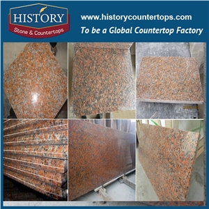 Historystone China Granite G562 Maple Leaf Red Slabs on Sale for Mosaic/Exterior - Interior Wall and Floor Applications/Pool,Top Surface Polished.