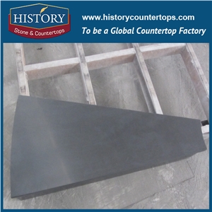 Historystone China Mongolia Black Granite Stone Slabs for Floor Tile / Wall Cladding Covering, as a Good Construction Material.