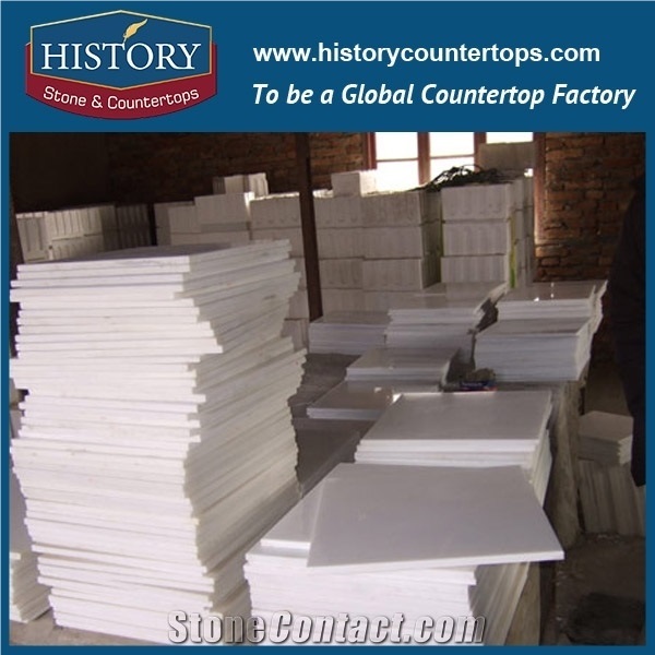 Historystone Crystal White Cheapest Price Natural Stone Polished Mable Tiles & Slabs for Wall and Floor，Cut-To-Size or Any Other Customized. Interior/Exterior Projects,Cheap Price and Good Quality