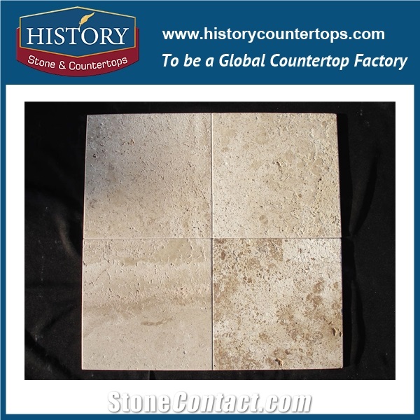 Historystone Dark Coffee Travertine China Low Price with High Quality Hot Sales Natural Stone Slabs Polished Surface,Be Widely Used /Flooring Tile/Wall Cladding Covering,Customized Cut to Size