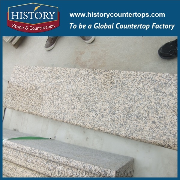 Historystone Economical Chrysanthemum Yellow/Beige Color Granite,For Interior and Exterior Decoration in Construction Projects /Stairs & Steps