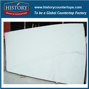 Historystone Imported Aristone in Greece Hot Sales Marble Tiles & Slabs, Ariston Royal White Polished Marble Slabs Wall Covering Tiles,Manufacturer Supply for Hotels, Shopping Mall/Residence.