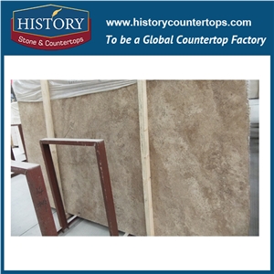 Historystone Imported Coffee Travertine Factory Prices for Big Building Wall Tile Factory Prices,Owned Quarry Usage Indoor or Outdoor Decorate,Customized Cut to Size Own Production Line and Good Desig