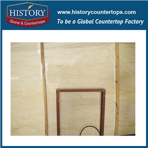 Historystone Imported Dragon Yellow Iran Custom Types Of Polished or Laminated Marble Wall Counter and Floor Tiles & Slabs, Red Lines Decoration Indoor High-Grade Adornment,Component