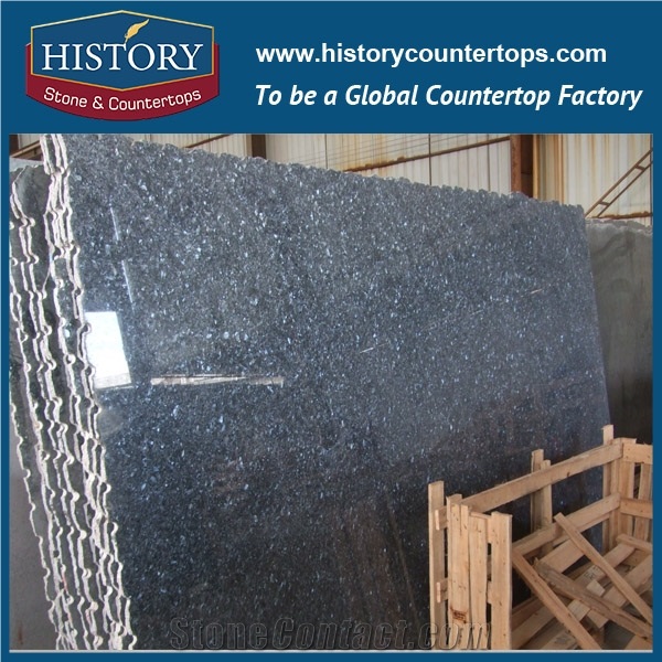 Historystone Imported Indian Blue Pearl Granite Stone Slabs for Flooring Tile & Wall Cladding Covering/Skirtings/Window Sills/Steps & Riser Stair.