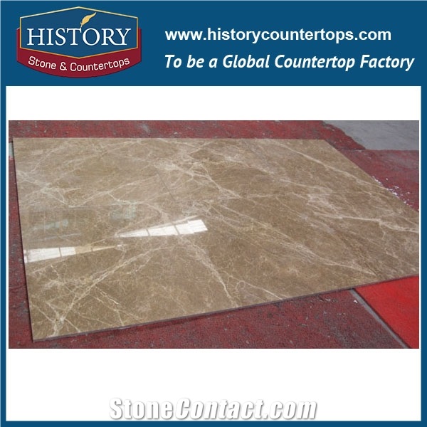 Historystone Imported Light Emperador in Spain Natural Marble Slabs and Flooring Tiles/ Exterior Tiles Customized Sizes Support,Shallow Brown, a Small Amount Of White Flowers, Good Luminosity