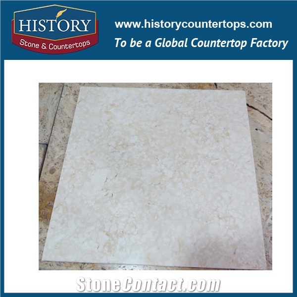 Historystone Imported New Sago Beige 15x15 or Cut to Size Polished Marble Walling and Flooring Tiles & Slabs for Hotel,Be Use Indoor Metope,Stage Face Plate,Outdoor Metope,Ground Outdoor,Good Quality