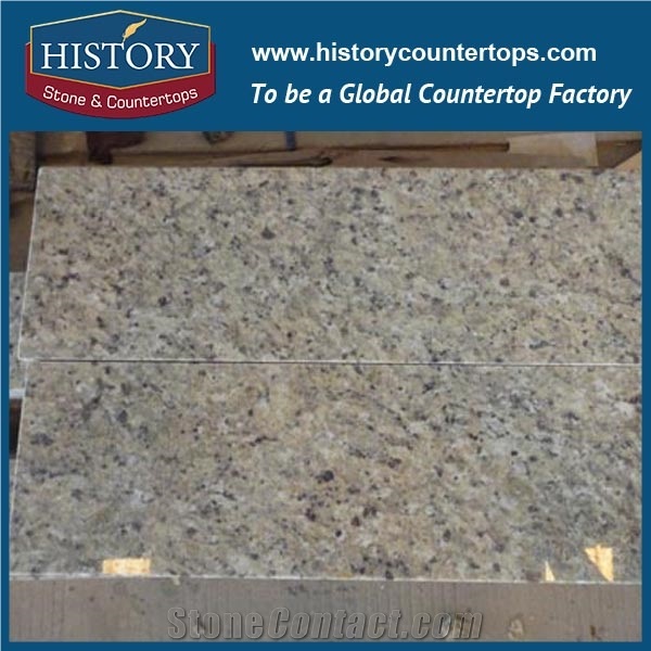 Historystone Imported New Venitian Golden Granite Stone Precut Laminate Slabs or Tiles,Polished Granite Exterior Wall Cladding Covering/ Flooring.