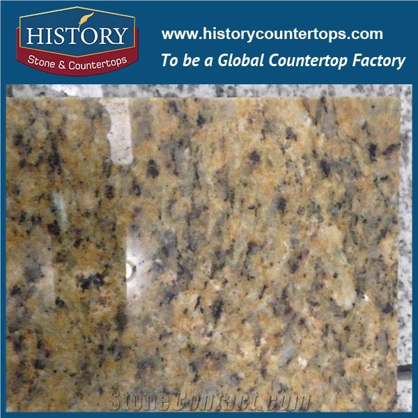 Historystone Imported New Venitian Golden Granite Stone Precut Laminate Slabs or Tiles,Polished Granite Exterior Wall Cladding Covering/ Flooring.