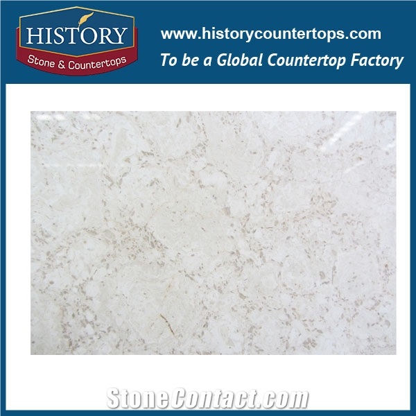 Historystone Imported Paris Beige Country 10mm Thick or Custom Natural Stone Polished Marble Wall and Floor Tiles & Slabs,A Kind Of High-Grade Green Deecorative Materials/Suitable for Family, Units