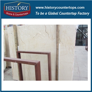 Historystone Imported Sofita Gold in Turkey Lightweight Flexible Poished Marble Wall and Floor Tiles & Slabs for Hotel Lobby,Golden Yellow Lines is a Very Distinctive Materials. Interior/Exterior Proj