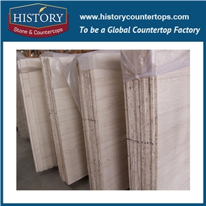 Historystone Imported Super White Travertine Stone from Big Slab,Cut-To-Size/Slab, Usage Indoor and Outdoor Decorate for Flooring Tiles and Wall Cladding Covering,Hot Sales Natural Stone Slabs Polishe