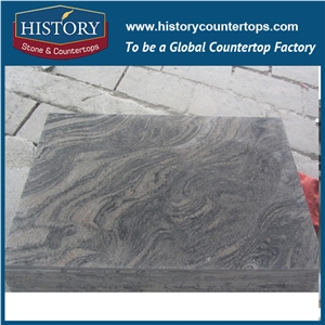 Historystone Polished Sand Ripple Grey Juparana Granite China Multicolor Grey Granite for Stone Slabs & Tiles/Paving/Flooring/Wall Cladding.