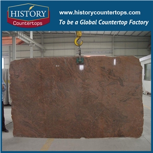 Historystone Tian Red Granite Tiles Engineered Stone Slabs for Floor Covering & Walling Tiles/Steps/Risers/Windowsills/Special-Shaped Tiles,Be Use for Indoor and Outdoor Decoration Building Stone