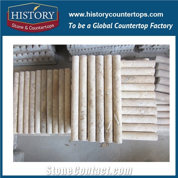 Historystone Wholesale Polished Light Travertine Marble Coffee, Floor & Wall Cladding Covering,Hot Sales Natural Stone Slabs Polished.