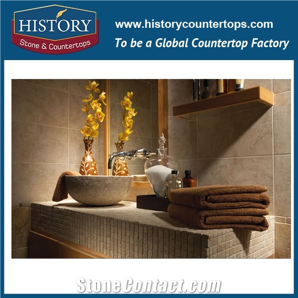 Historystone Yellow Travertine Cheapest Price Natural Stone Polished Tiles & Slabs for Wall and Floor,High Quanlity and Best Cut to Size Coffee and Yellow,Beautiful Design Unique Style