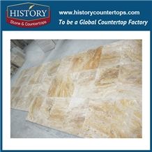 Historystone Yellow Travertine China Low Price with High Quality Hot Sales Natural Stone Slabs Polished Surface,Be Widely Used /Flooring Tile/Wall Cladding,Customized Cut to Size Own Production