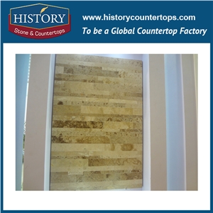 Historystone Yellow Travertine China Polished or Honed Surface Finished,As a Good Construction Material for Interior and Exterior Decoration,High Quality/Low Price/Fast Delivery, Standard Seaworthy