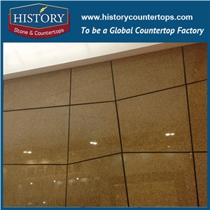 Hot Sale Polished/Honed Africa Haiti Golden Natural Granite Floor Tile Own Factory Good Price Natural Building Stones Slabs for Hotel Flooring & Walling Cladding Panels, Cut-To-Size