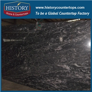 Imported Brazil Cosmic Black Own Factory Good Price Polished Matrix Titanium/Granite/Titanium Black/Cosmic/Night,Stone Slabs for Flooring Tile & Wall Covering