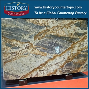 Imported Brazil Storm High Quality Best Cheap Granite Slabs for Flooring Tile & Wall Cladding Covering, Kitchen Countertops & Vanity Top, Hot Sales Natural Stone Slabs Polished Surface
