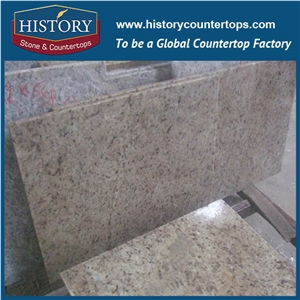 Imported Brizal Granite Giallo Ornamental Used Indoor Ground and Interior Walls,Yellow Popular Cheap Giallo Ornamental Granite Kitchen Tops/Countertops/ Bench/Worktops/Natural Building Stone