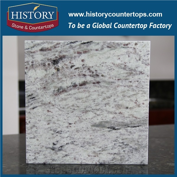 India Beautiful Natral Stone Granite Starship White Tiles and Slabs Suitable for Wall and Floor Covering,Polishing Building Material for Solid Surface