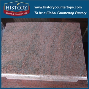 Indian Polished Multicolor Color Red Granite for Internal and External Decoration and Construction.Floor Tile/Stairs/Paving/Wall Cadding.