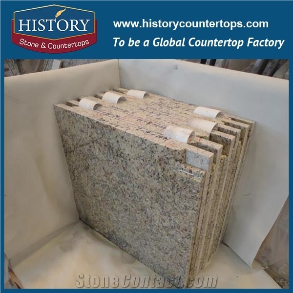Manufacture Cheap Granite,High Polished Golden Granite,Own Querries Chinese Supplier New Venitian Golden Granite Slabs for Kitchen Countertop,Bar Top,Kitchen Island Tops