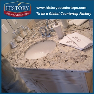 Mirror Slim Granite,Natural Stone Kitchen Countertops,White Bench Tops,Polished Surface Kitchen Countertop,Custom Size Stone Granite Countertop