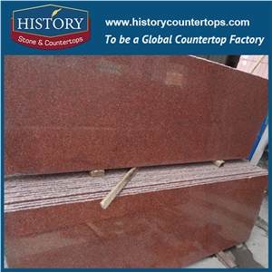 New Princess Ruby Red, Rosso Rubino Granite Slabs and Tiles Good for Building Material, Polishing Kitchen Countertops,Polishied Bathroom Vanity Tops, Wall and Floor Covering