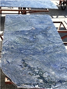 Polished Natural Stone China Supplier Azul Blue Solidate Ocean Granite Slabs Background Wall Cladding, Hotel Project Indoor Floor Kitchen Bathroom Flooring Tile and Door Decoration