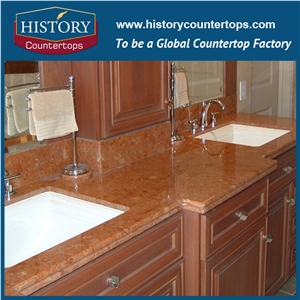 Red Marble Countertops Rosso Verona, Polished Kitchen Worktops, Solid Surface Island Tops, Custom Tops for Sale