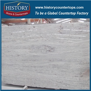 River White/Thunder White Granite Slabs for Flamed or Honed Covering Tiles Interior-Exterior Construction Materials, Kitchen Tops & Bathroom Vanity Top Polished Surface for Residences and Commercial