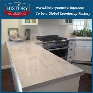 Royal White Marble Countertops, China White Color Kitchen Polishing Worktops, Bar Tops, Island Tops for Sale