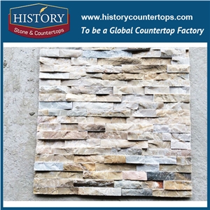 Rusty Quartzite Decorative Wall Panels, Natural Split Irregular Surface Thin Stone Veneers, Wall Covering Culture Stone
