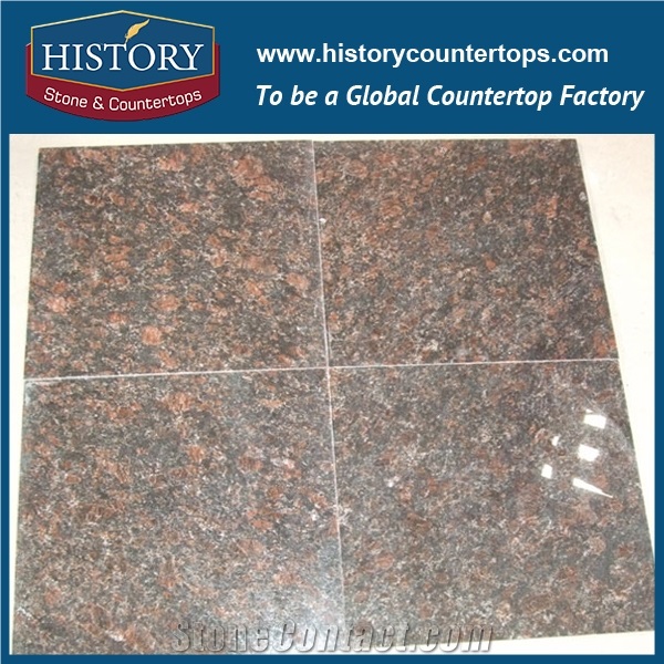 Tan Brown Granite Flamed Flooring Tiles & Wall Covering, Kitchen Countertops & Bathroom Vanity Top Polished Surface for Residences Projects, Natural Stone Interior-Exterior Construction Building Mater