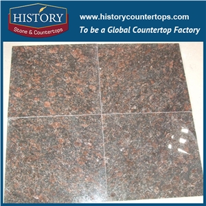 Tan Brown Granite Flamed Flooring Tiles & Wall Covering, Kitchen Countertops & Bathroom Vanity Top Polished Surface for Residences Projects, Natural Stone Interior-Exterior Construction Building Mater