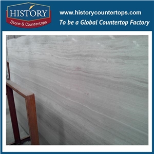 White Wooden Graining Marble China Slabs Flamed Flooring Covering Tiles & Wall Cladding Interior-Exterior Construction Building Material, Natural Stone Kitchen Countertops & Bathroom Vanity