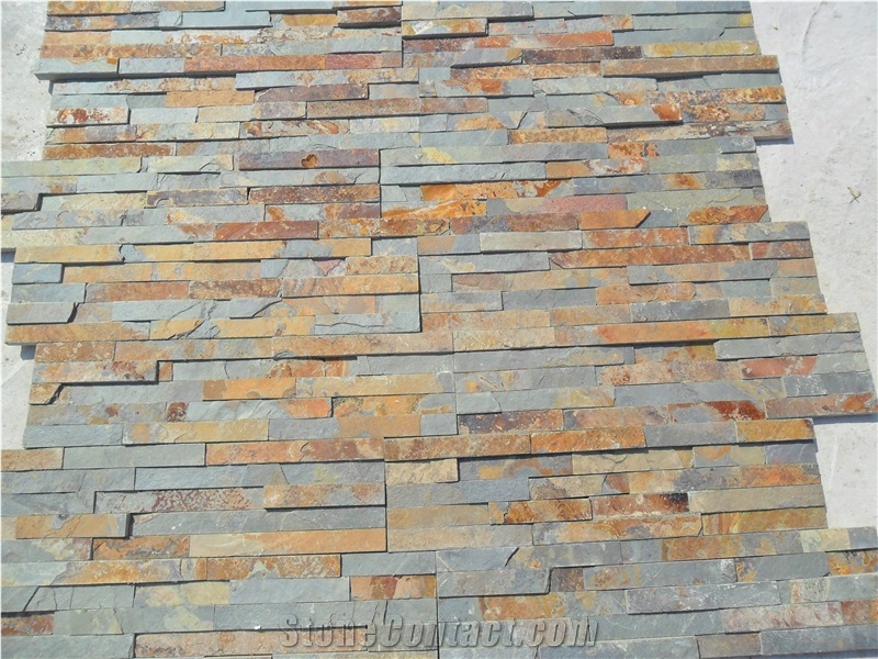 Slate Cultured Stone / Wall Cladding,Stone Wall Decor,Thin Stone Veneer,Feature Wall, Corner Stone