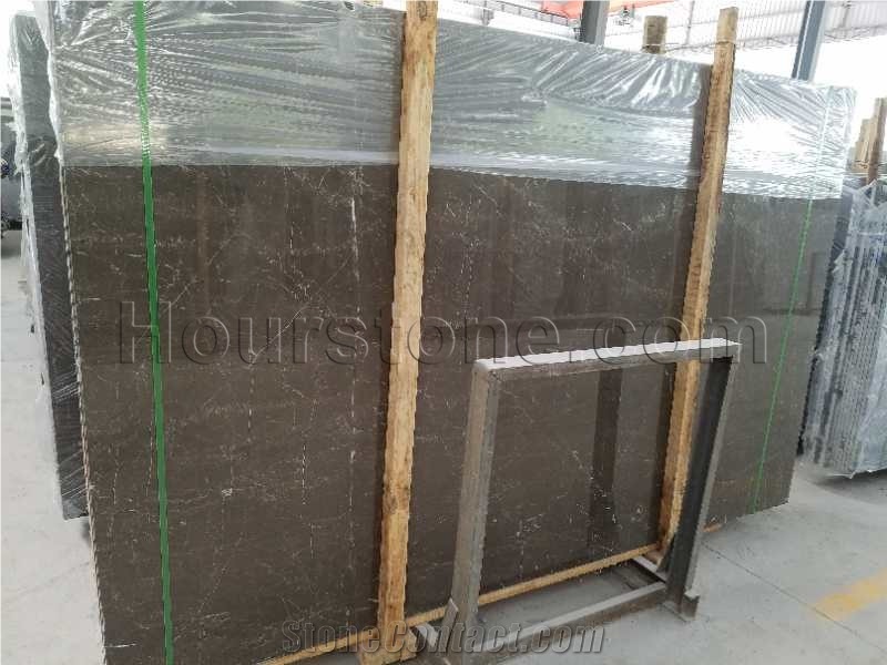 Best Price China Coffee Mousse Marble Tiles,Slabs,Chelsea Grey Brown,Chinese Guangxi Cappucino Dark,Armani Maron Marmol for Feature Wall&Floor Covering,Tv Set,Cheap Exterior&Interior Decoration