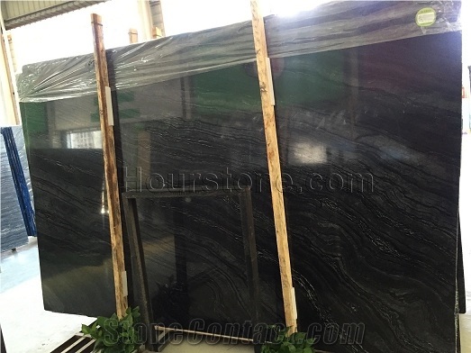 Good Price Diagonal Veins Of Zebra Black Marble, Dim 2900up*1900up*18mm Slabs in Stock Which for Walling and Floor Covering