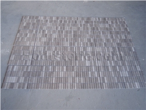 Mosaic Tiles Of Coffee Wood Natural Marble,Modern Style for Interior Wall Covering Tiles