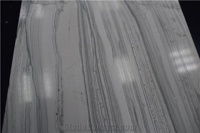 China Popular Wall Cladding Wooden Blue Veins Marble Slabs