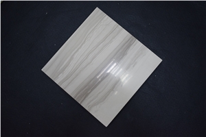 High Quality White Marble Grey Wooden Vein Wall Tile Stone
