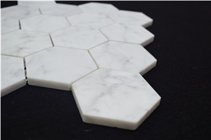 High Sales Marble Floor Tile Hexagon White Mosaic