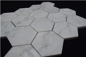 High Sales Marble Floor Tile Hexagon White Mosaic
