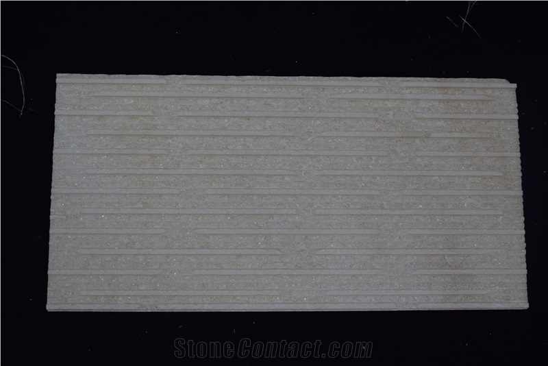 New Product Super White Quartzite Culture Stone Slab