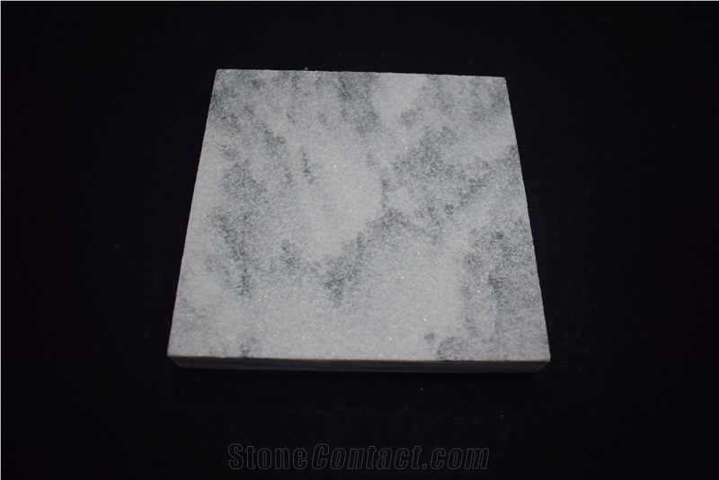 Wholesale Factory Snow White Pearl Marble with Grey Veins